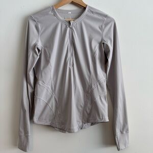 Lululemon Flash Forward Half Zip Running Long SleeveTop size 6